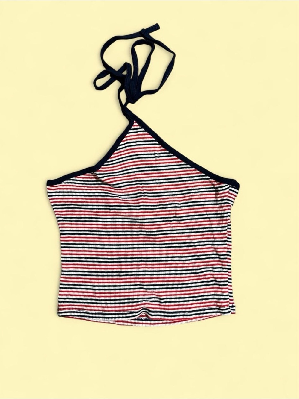 Cropped halter top